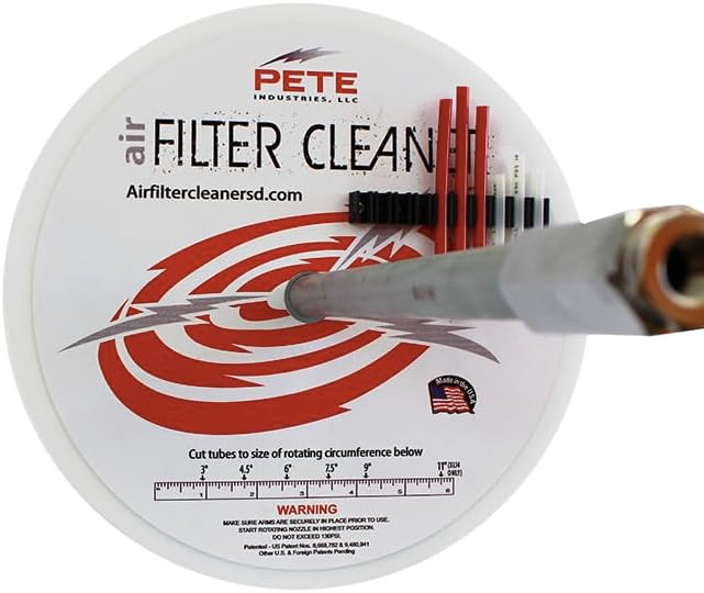 XL Air Filter Cleaner Kit, Heavy Duty Tool to Clean 4-14 Inch ID Radial Seal Filters - Dust Collection air Filtration Unit - Manufacturing dust Pollution Solution - Industrial