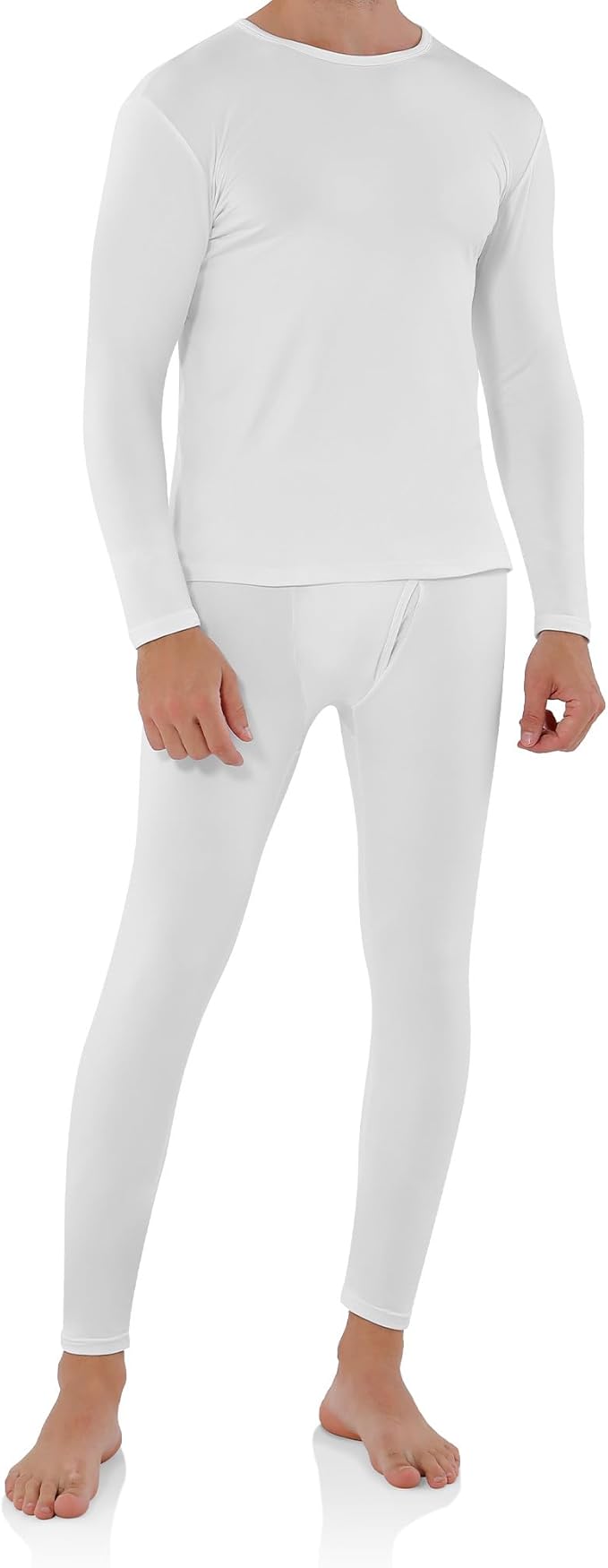 WEERTI Thermal Underwear for Men Long Johns with Fleece Lined, Base Layer Men Cold Weather Top Bottom