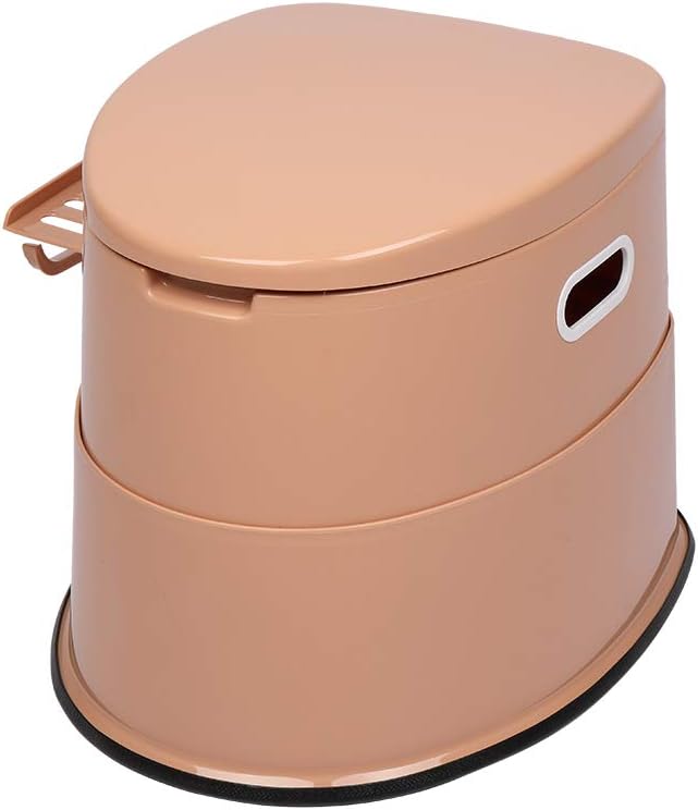 Outvita Portable Toilet, Outdoor Lightweight Porta Potty with Detachable Inner Bucket Removable Toilet Paper Holder for Camping Boat RV Hiking Living Room