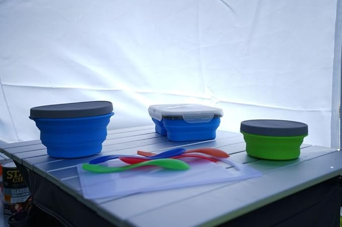 Collapsible Silicone Bowl (Large (Blue))