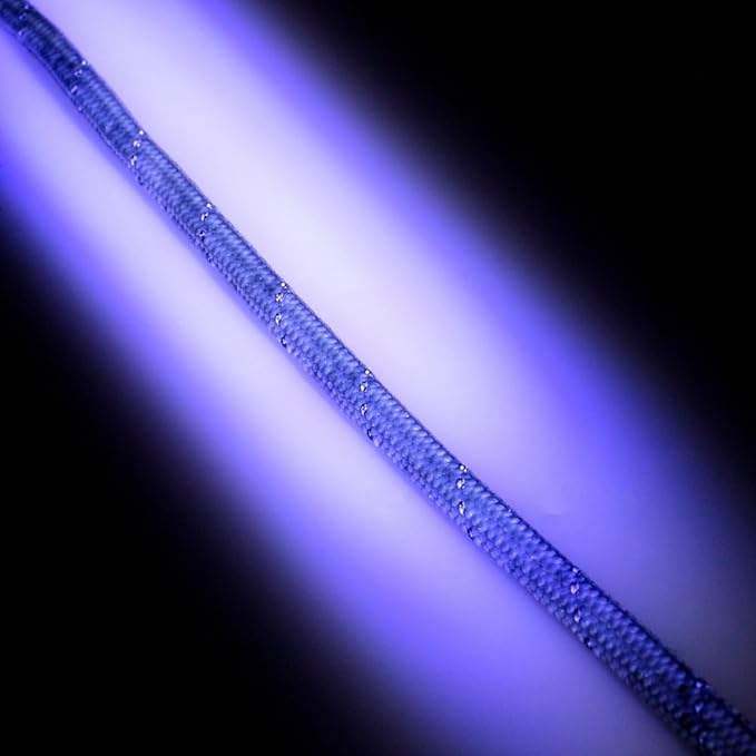 Paracord Planet Reflective 550lb Paracord – 7 Strand Type III Nylon Parachute Cord for Outdoor Visibility, Hiking, and Crafting – 30+ Colors and 4 Length Options