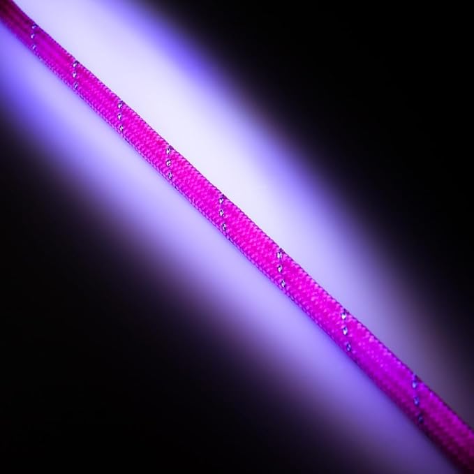 Paracord Planet Reflective 550lb Paracord – 7 Strand Type III Nylon Parachute Cord for Outdoor Visibility, Hiking, and Crafting – 30+ Colors and 4 Length Options