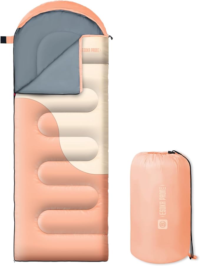 Sleeping Bags for Adults&Kids,Lightweight Waterproof Warm Weather Sleeping Bag,Compact Portable Sleeping Bag for Camping,Essentials Gear for Camping Hiking Outdoor Travel