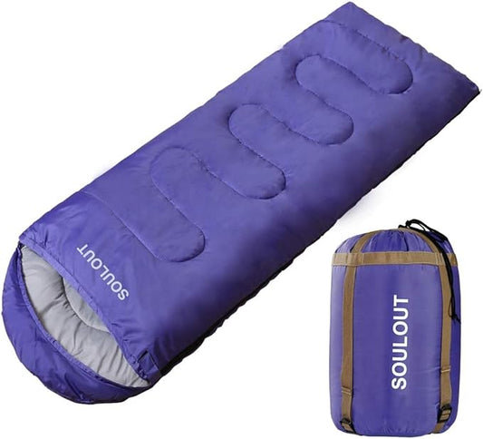 Sleeping Bag,3-4 Seasons Warm Cold Weather Lightweight, Portable, Waterproof Compression Sack Adults & Kids - Indoor & Outdoor Activities: Traveling, Camping, Backpacking, Hiking