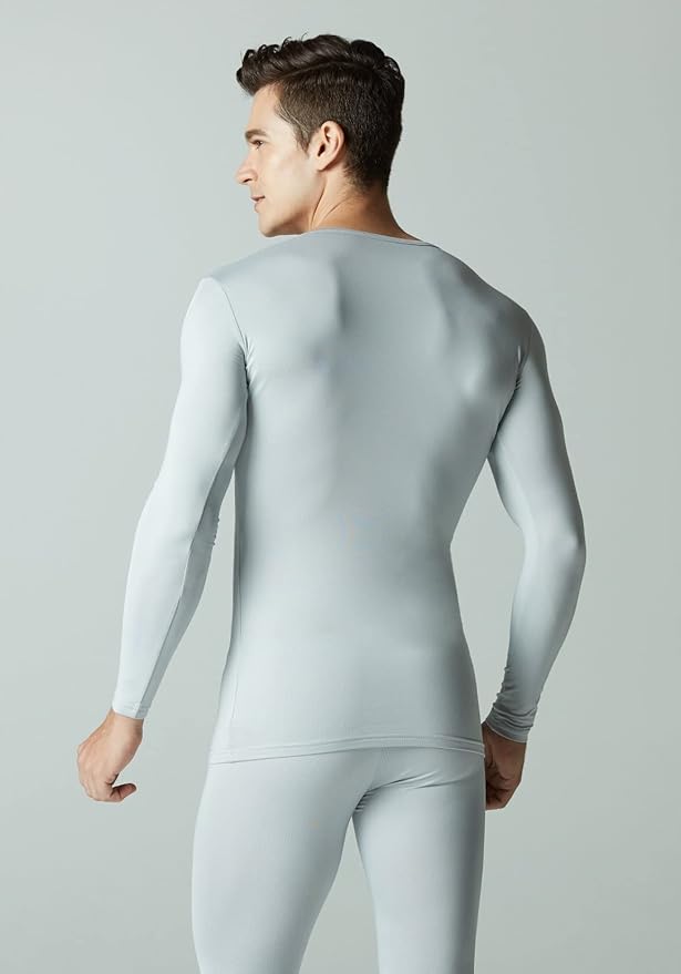 TSLA Men's Thermal Underwear Set, Microfiber Soft Fleece Lined Long Johns, Winter Warm Base Layer Top & Bottom