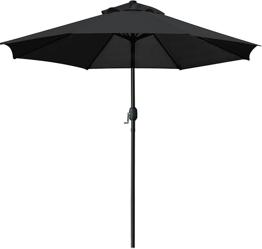 Sunnyglade 9' Patio Umbrella Outdoor Table Umbrella with 8 Sturdy Ribs