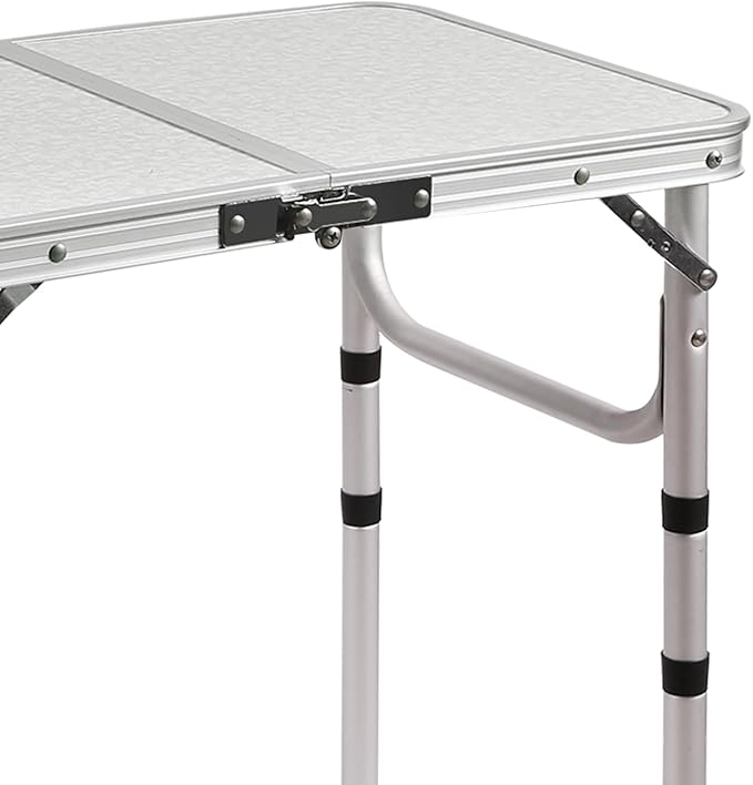RedSwing 2ft Folding Camping Table,Small Portable Pinic Table Adjustable Height, Lightweight Aluminum Camping Table for Outdoor Indoor Hiking Camp