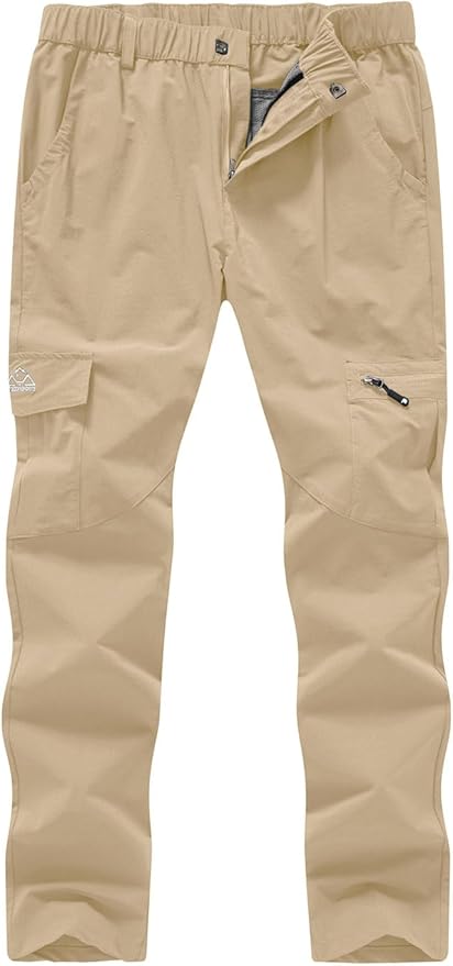 YSENTO Women's Hiking Pants Lightweight Stretch Quick Drying UPF 50 Camping Travel Work Cargo Pants 6 Pockets