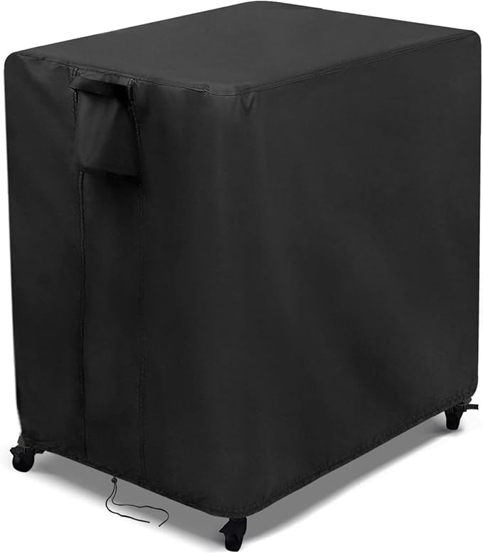 Kingling Outdoor Table Cover for Patio Cart Table, Waterproof Outdoor Grill Prep Table Cover Prep Cart Table Cover - 32" L x 27" W x 30" H