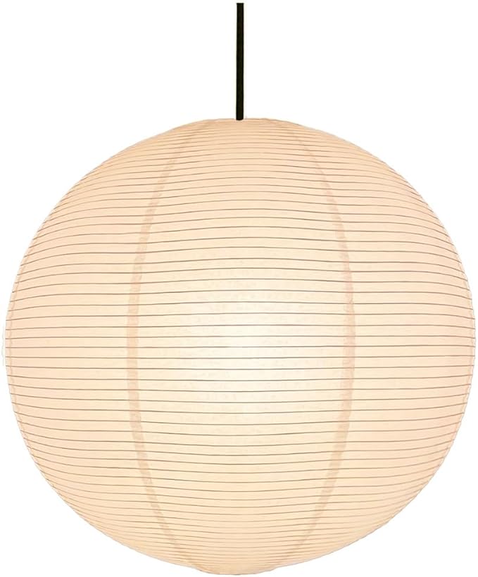 Paper Lamp Shade,50cm(19.69") Pendant Lamp Shade Round Large Paper Lantern Hanging Light Rice Paper Lantern Lampshade for Living Room Bedroom Dining Room Kids (White)