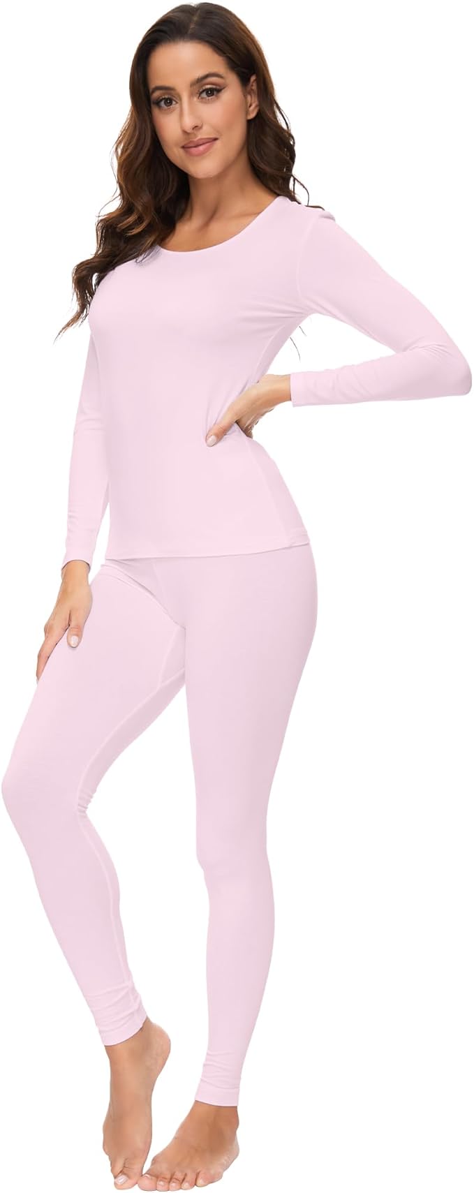 WiWi Soft Viscose from Bamboo Underwear for Women Thermal Long Johns Sets Super Warm Base Layer Top Pants Pajamas Set S-3X
