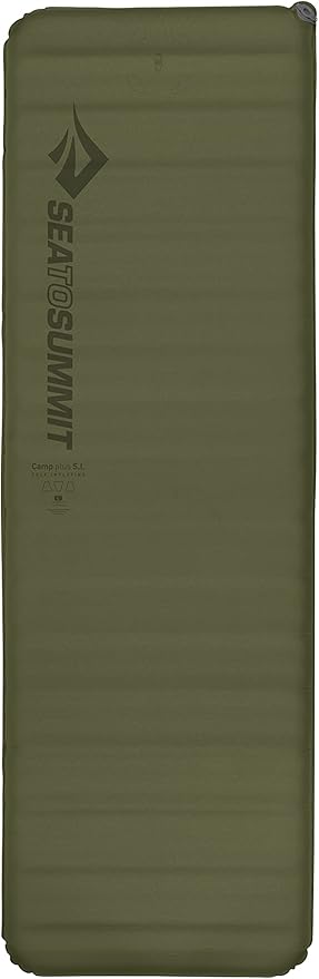 Sea to Summit Camp Plus Self-Inflating Foam Sleeping Mat for Camping, Rectangular - Large (79 x 25 x 3 inches)