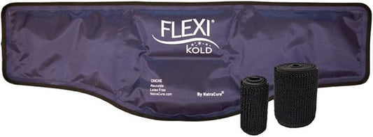 FlexiKold Neck Ice Pack Wrap with Straps Reusable, Flexible Neck Pain Relief, Cold Compress, Cooling Wraps - 6301-COLD-STRAP
