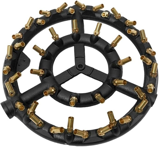Propane Jet Burner with 44 Brass Tips for Camping Stove and Turkey Cooking GB-44 LP(Propane Gas 44 Tips)