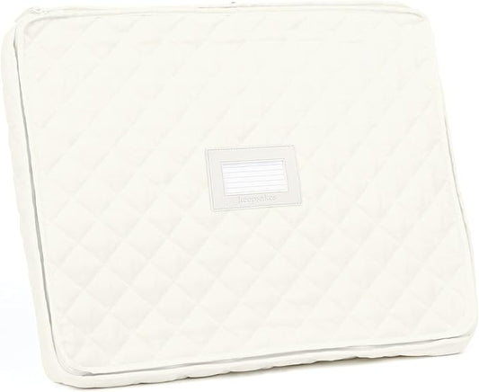 Covermates Keepsakes - Serveware Storage - Padded Protection - ID Window - Stain Resistant - Machine Washable - China Storage, Cream