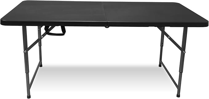 4ft Folding Table, Sturdy Outdoor Folding Table, Perfect for Camping Picnics Parties Durable Foldable Table with Easy Setup Ideal Portable Folding Tables for Indoor & Outdoor Use