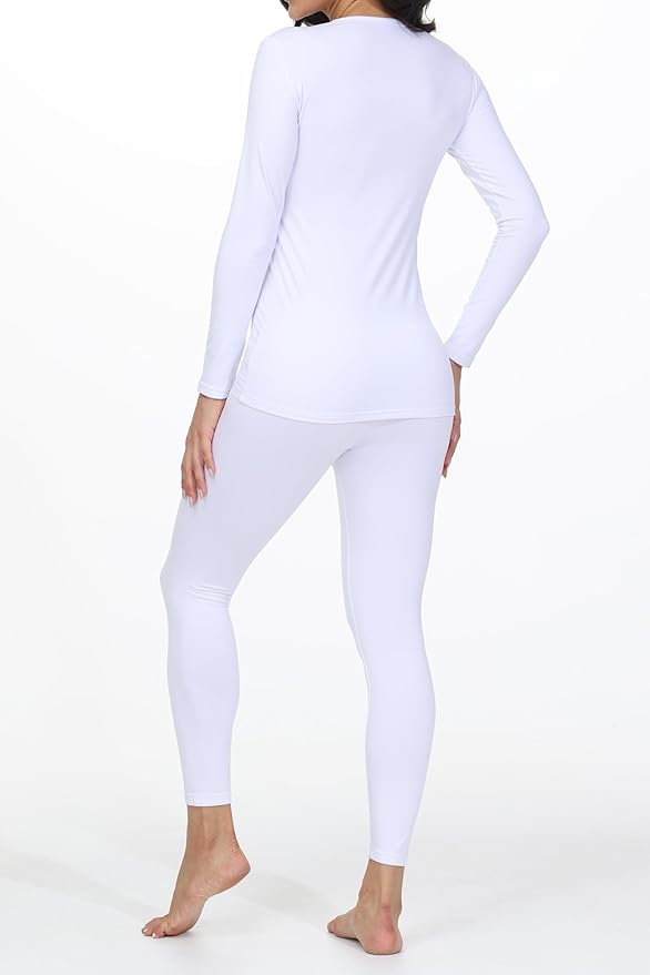 Thermal Underwear for Women Long Johns Base Layer Lounge Pajamas Top Bottom Sets Cold Weather Winter
