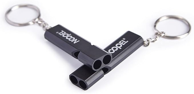 Noopel Emergency Whistles Lifeguard Safety Whistle with Lanyard and Keychain for Outdoor Camping Hiking Boating Backpacking Fishing Kayak Kids Rescue Signaling Loud Survival Whistle