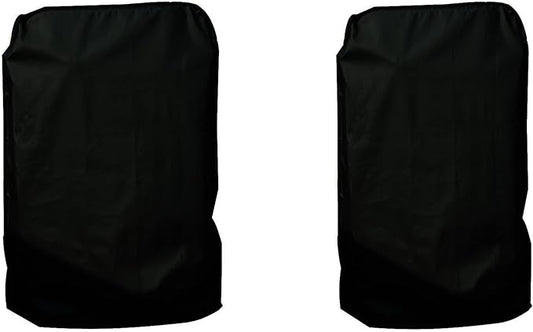 ATYARD 2pcs Folding Chair Cover Outdoor Folding Chair Protector Waterproof and UV Resistant, Black 33"(W) x39(H) Black