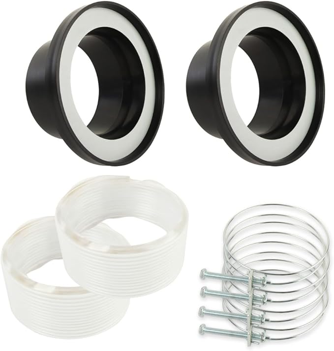 O'SKOOL 4" Dust Collection Steel Port, 2 Pack, for 4-inch Magnetic Dust Collection Coupler (Magnetic Port is not Included)