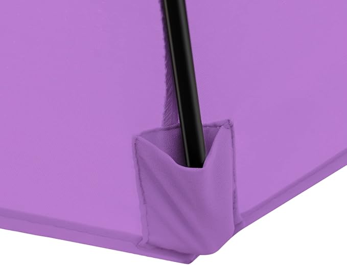Sunnyglade 9' Patio Umbrella Outdoor Table Umbrella with 8 Sturdy Ribs（Purple）