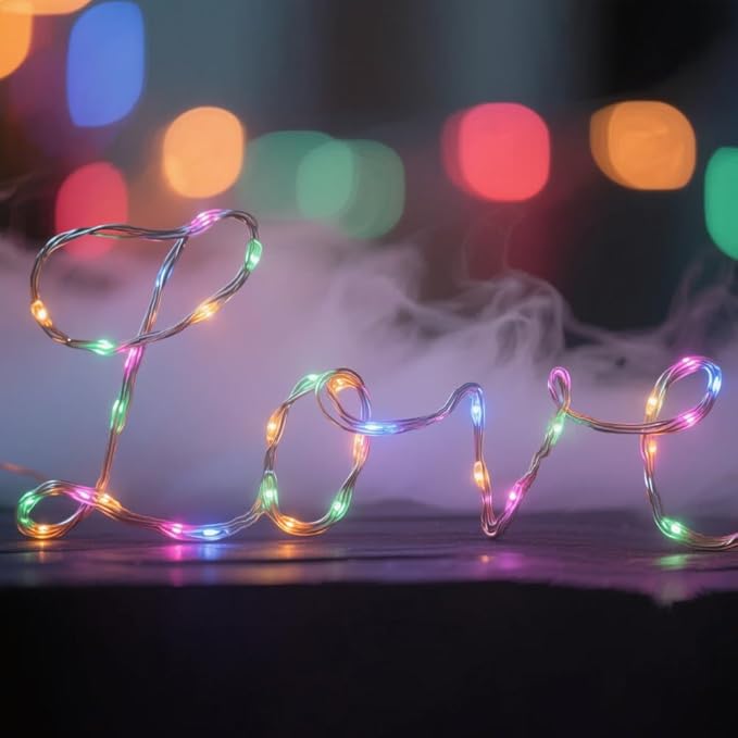 USB Fairy Lights 2 Pack,100 LED Plug in String Lights with 8 Modes for Indoor and Outdoor,Bedroom Decor,Wedding Party Christmas Valentine's Day Wreath DIY Decoration,Multicolour