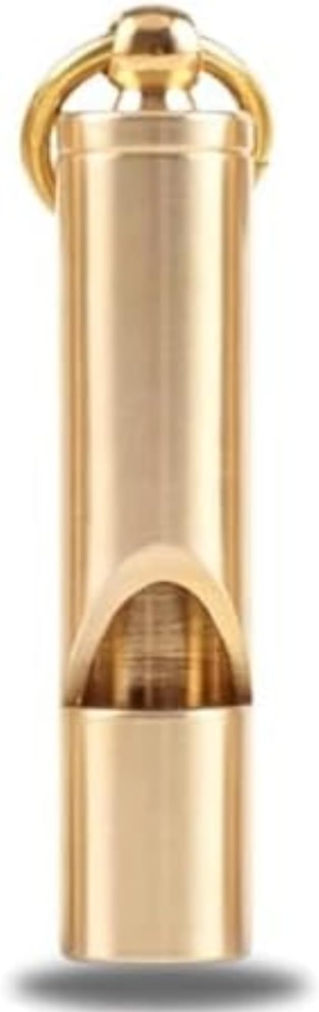 Loudest Brass Whistle Best Premium Emergency Whistle 125db+ One Piece Outdoor Survival Whistle On Key-Chain or Hang Around Your Neck and Carry it Anywhere!