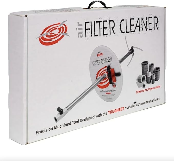 XL Air Filter Cleaner Kit, Heavy Duty Tool to Clean 4-14 Inch ID Radial Seal Filters - Dust Collection air Filtration Unit - Manufacturing dust Pollution Solution - Industrial