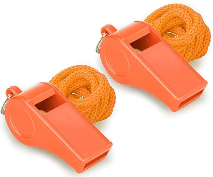 Whistle, Super Loud Emergency Whistle with Lanyard, Ideal for Boating, Swimming, Kayaking, Water Survival, Hiking, Camping