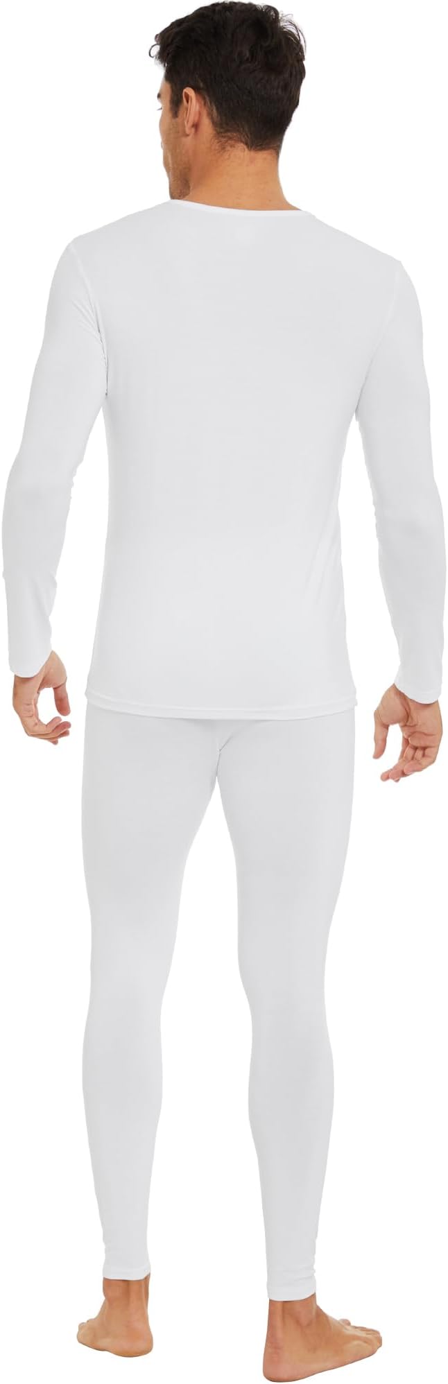 WiWi Thermal Underwear for Men Bamboo Viscose Long Johns Set Soft Warm Base Layer Lightweight Top and Bottom Sets S-XXL