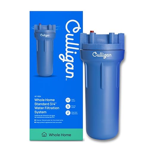 Culligan HF-150A Whole Standard Duty 3/4 Inlet/Outlet Water Filter Housing, Blue