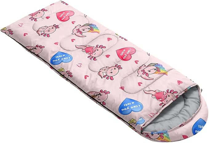 QOOMO Camping Sleeping Bags,3 Season Warm & Cool Weather,Lightweight,Waterproof Sleeping Bags for Adults & Kids,Traveling,and Outdoors,Camping Gear Equipment