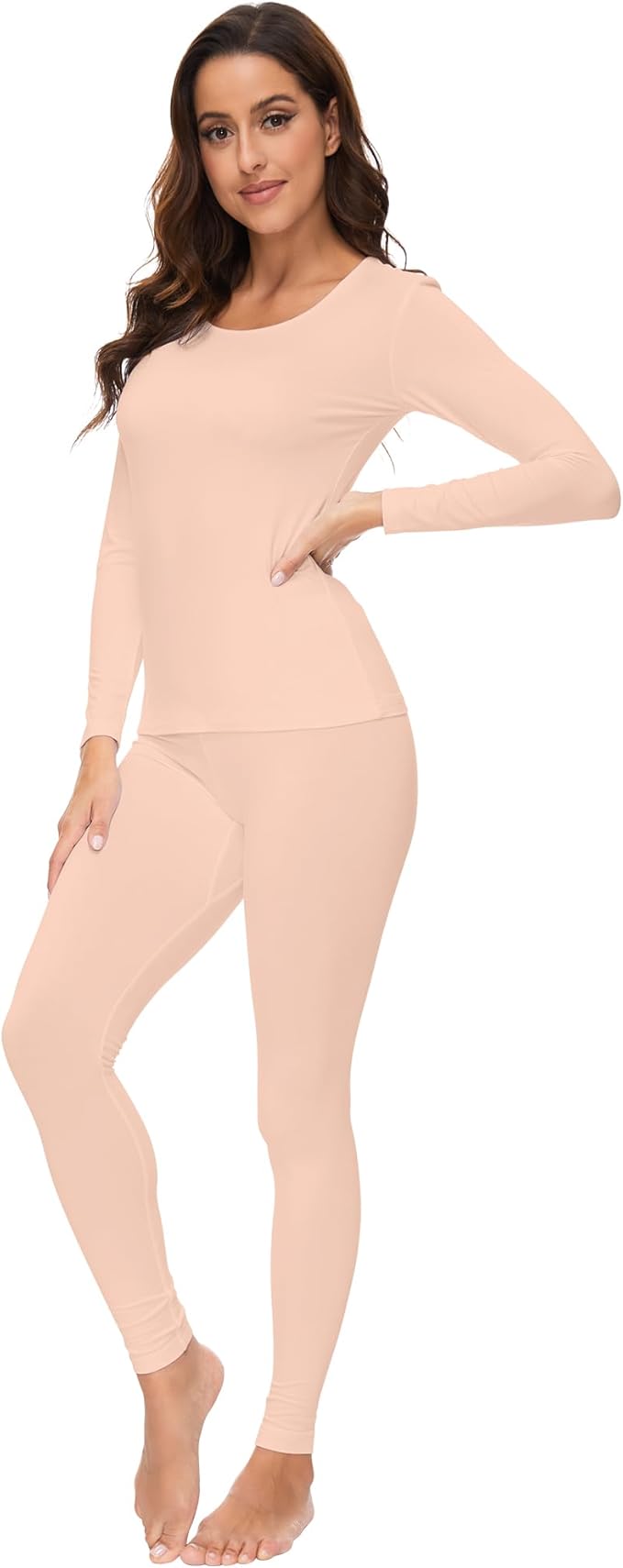 WiWi Soft Viscose from Bamboo Underwear for Women Thermal Long Johns Sets Super Warm Base Layer Top Pants Pajamas Set S-3X