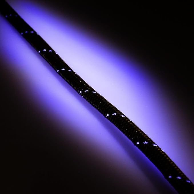 Paracord Planet Reflective 550lb Paracord – 7 Strand Type III Nylon Parachute Cord for Outdoor Visibility, Hiking, and Crafting – 30+ Colors and 4 Length Options