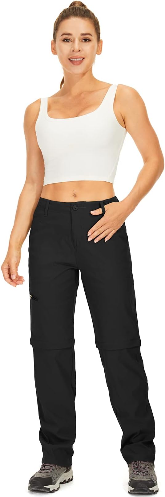 Women's Hiking Pants Convertible Zip Off Lightweight Quick Dry Outdoor Travel Camping Safari fising Pants