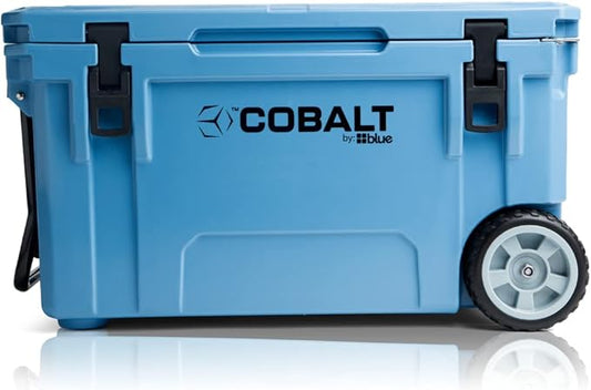 Cobalt 55 Quart Roto Molded Super Ice Cooler | Large Ice Chest - Long Term Ice Retention |