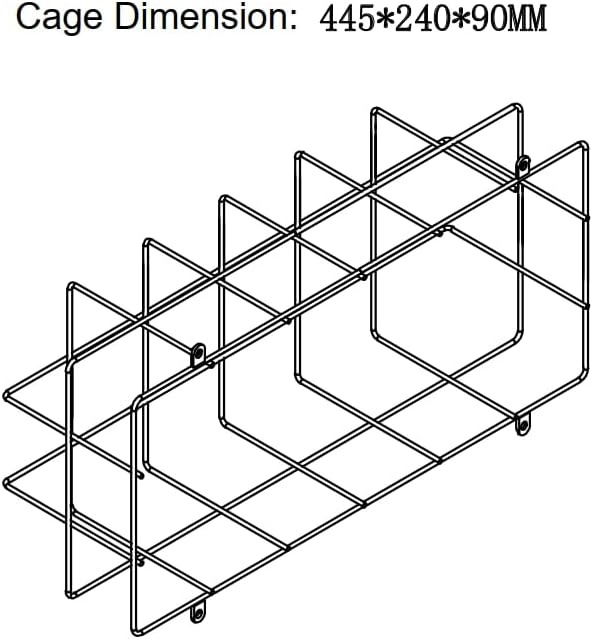 TANLUX Exit Sign Combo with Wire Cage, Round Light Head, Wall Mounted Emergency Exit Light with Protective Wire Guard, Red Exit Sign with Emergency Lights