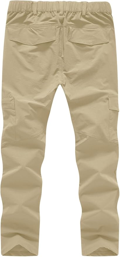 YSENTO Women's Hiking Pants Lightweight Stretch Quick Drying UPF 50 Camping Travel Work Cargo Pants 6 Pockets