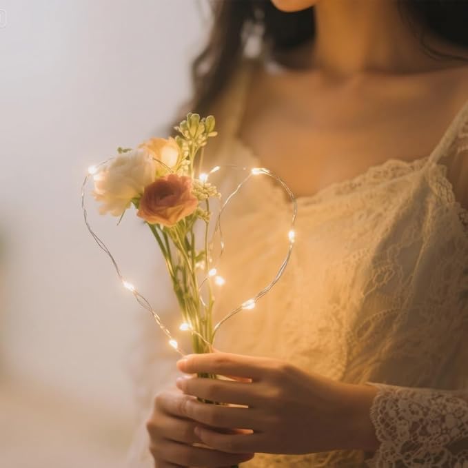 USB Fairy Lights 2 Pack,100 LED Plug in String Lights with 8 Modes for Indoor and Outdoor,Bedroom Decor,Wedding Party Christmas Valentine's Day Wreath DIY Decoration,Warm White