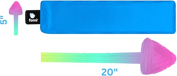 FOMI Premium Hot Cold Multi Function Solid Gel Ice Pack | Neck, Forehead, Eye, Wrist, Knee, Shin Cool Compress | Adjustable Wrap for Stiff Neck, Migraine, Headache, Meniscus, Carpel Tunnel Pain Relief