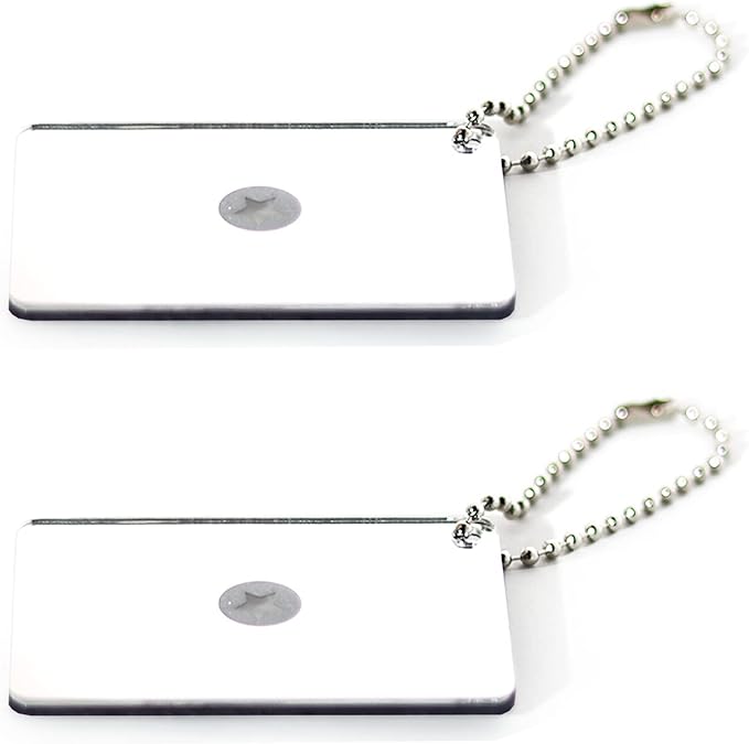 2 Pieces Signal Mirror - 2 x 3 Inch Outdoor Multifunctional Signal Emergency Mirror for Hiking & Marine