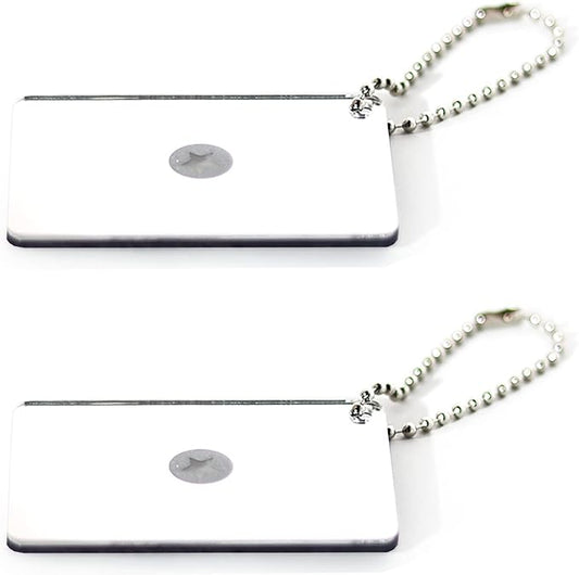 2 Pieces Signal Mirror - 2 x 3 Inch Outdoor Multifunctional Signal Emergency Mirror for Hiking & Marine