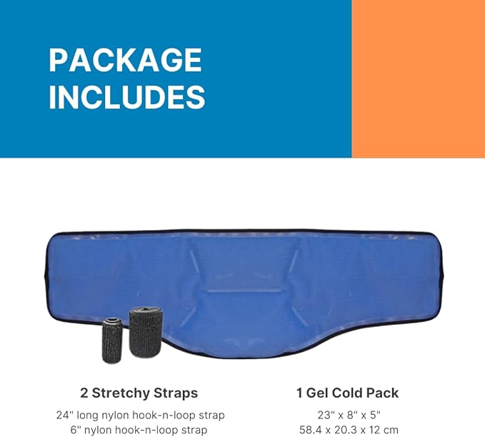 FlexiKold Neck Ice Pack Wrap with Straps Reusable, Flexible Neck Pain Relief, Cold Compress, Cooling Wraps - 6301-COLD-STRAP
