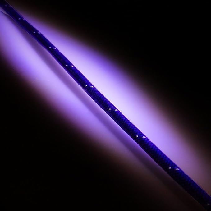 Paracord Planet Reflective 550lb Paracord – 7 Strand Type III Nylon Parachute Cord for Outdoor Visibility, Hiking, and Crafting – 30+ Colors and 4 Length Options