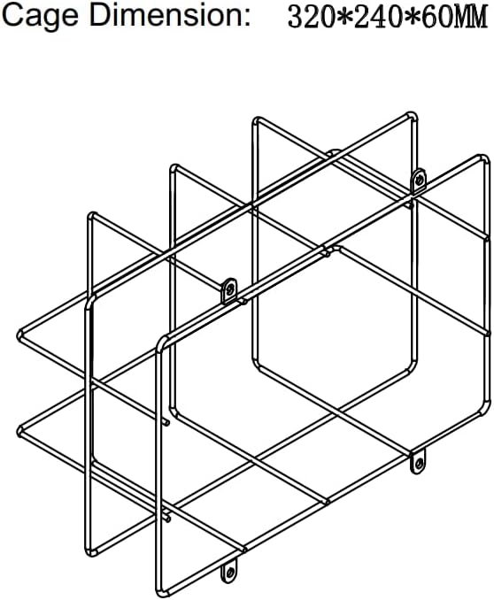 TANLUX Exit Sign with Steel Wire Guard, Wall Mounted Emergency Exit Light with Protective Cover