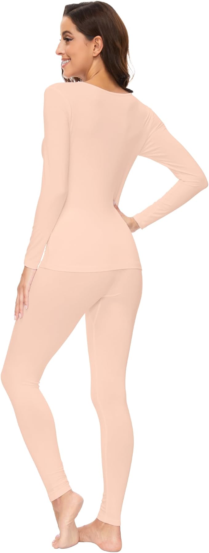 WiWi Soft Viscose from Bamboo Underwear for Women Thermal Long Johns Sets Super Warm Base Layer Top Pants Pajamas Set S-3X