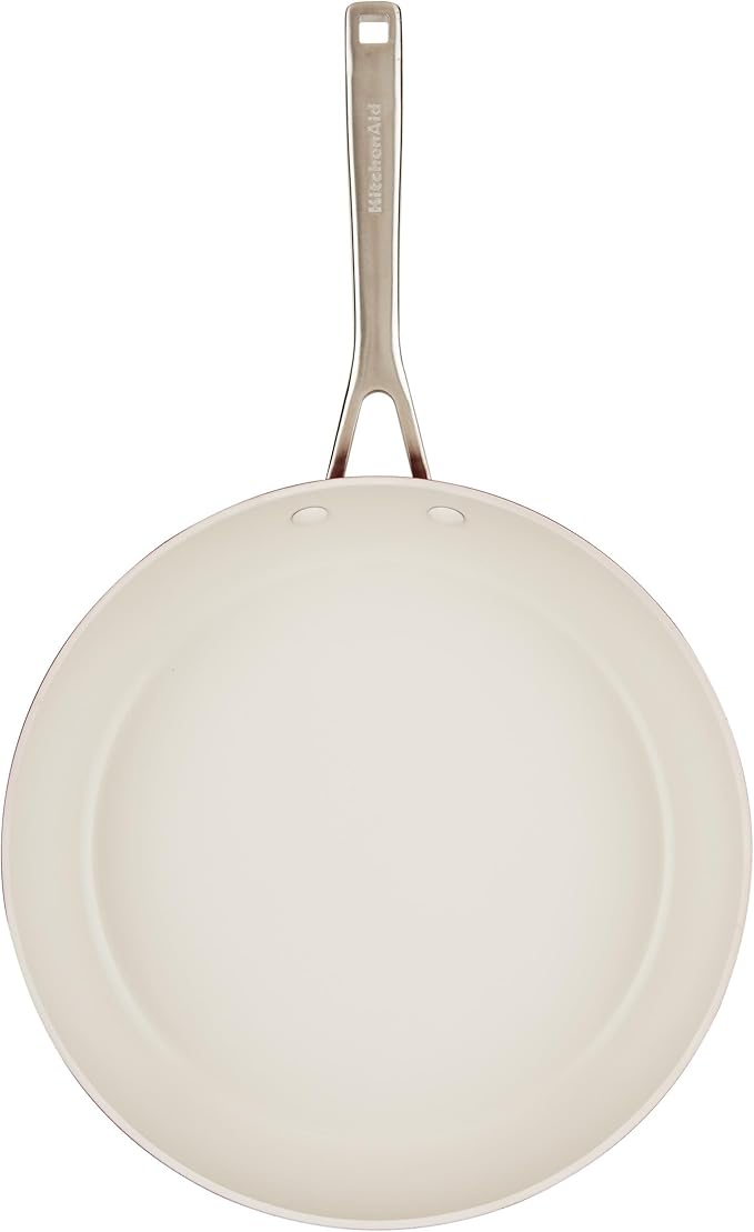 KitchenAid Hard Anodized Ceramic Hard Anodized Ceramic Nonstick Frying Pan, 12.25-Inch - Empire Red