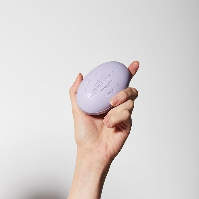 Caswell-Massey Lavender Natural Bar Soap for Women, Moisturizing Triple-Milled Body Soap for Bath, Face & Hands, Soothing Floral Scent, Plant-Based, Essential Oils, Cruelty-Free, Made in USA, 5.8 oz