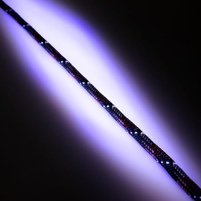 Paracord Planet Reflective 550lb Paracord – 7 Strand Type III Nylon Parachute Cord for Outdoor Visibility, Hiking, and Crafting – 30+ Colors and 4 Length Options