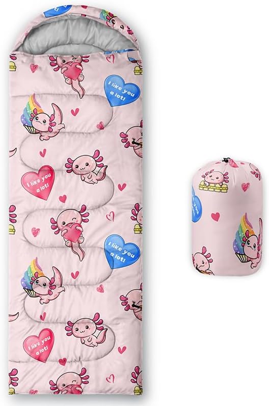 QOOMO Camping Sleeping Bags,3 Season Warm & Cool Weather,Lightweight,Waterproof Sleeping Bags for Adults & Kids,Traveling,and Outdoors,Camping Gear Equipment